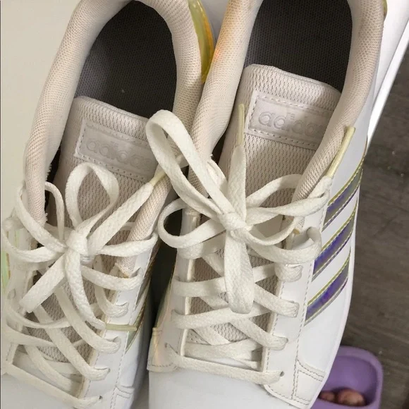 adidas Sneakers in White with Iridescent - Picture 15 of 16